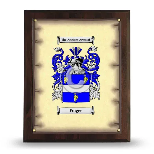 Frager Coat of Arms Plaque