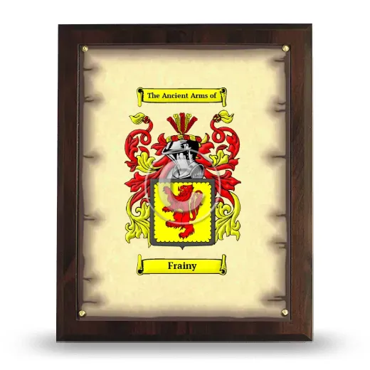 Frainy Coat of Arms Plaque