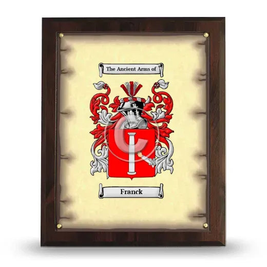 Franck Coat of Arms Plaque