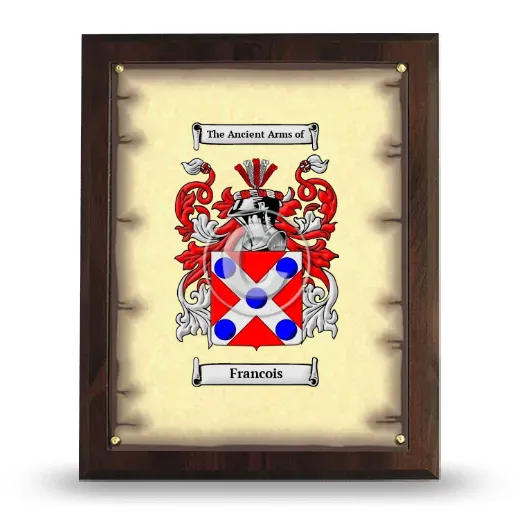 Francois Coat of Arms Plaque