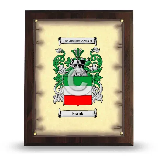 Frank Coat of Arms Plaque