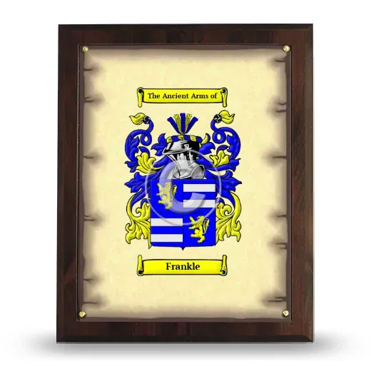 Frankle Coat of Arms Plaque