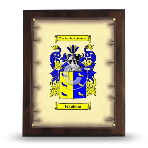Frankum Coat of Arms Plaque