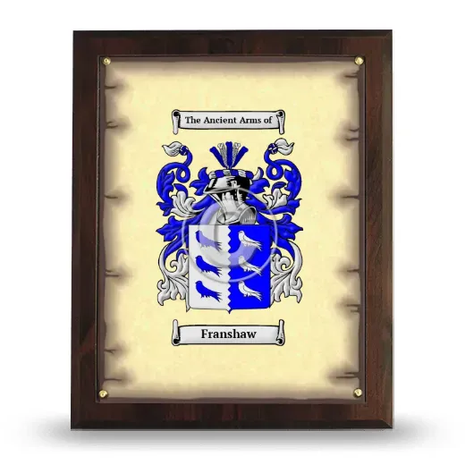 Franshaw Coat of Arms Plaque