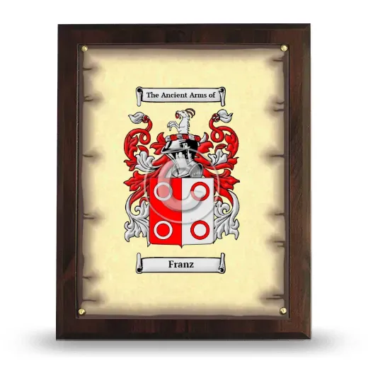Franz Coat of Arms Plaque