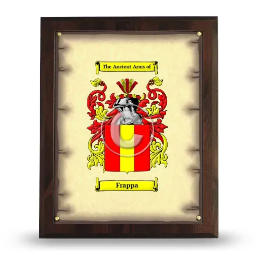 Frappa Coat of Arms Plaque
