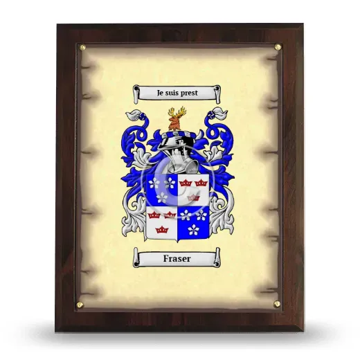 Fraser Coat of Arms Plaque