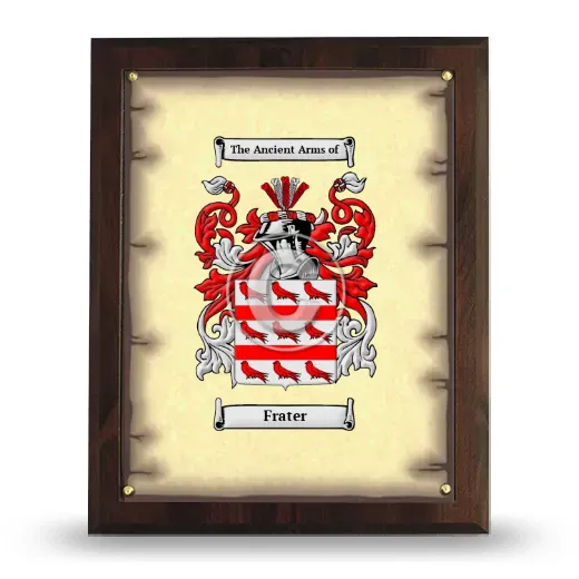 Frater Coat of Arms Plaque