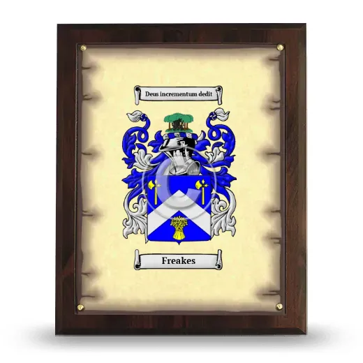 Freakes Coat of Arms Plaque