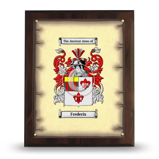 Frederix Coat of Arms Plaque