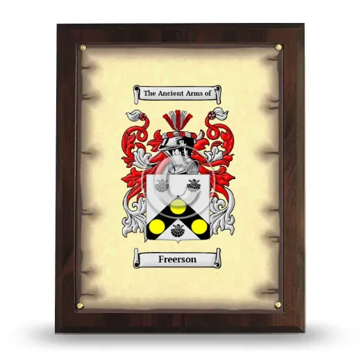 Freerson Coat of Arms Plaque