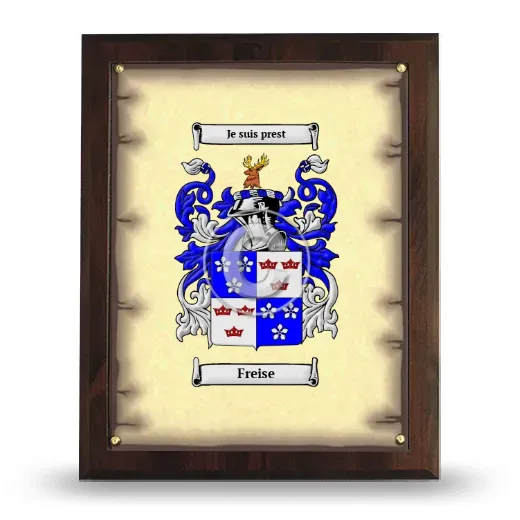 Freise Coat of Arms Plaque