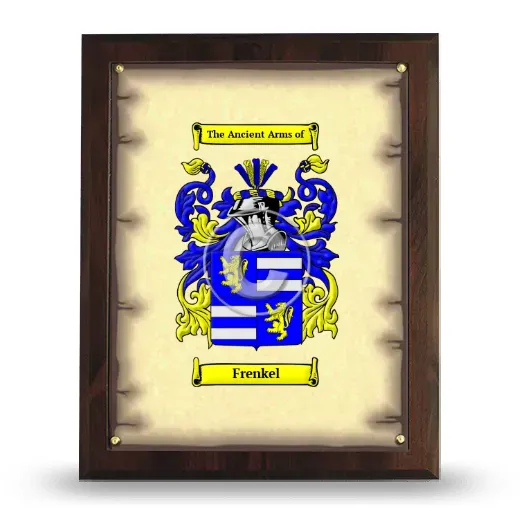 Frenkel Coat of Arms Plaque