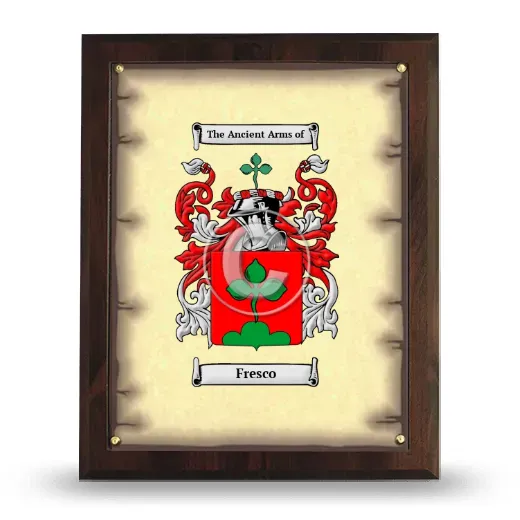 Fresco Coat of Arms Plaque