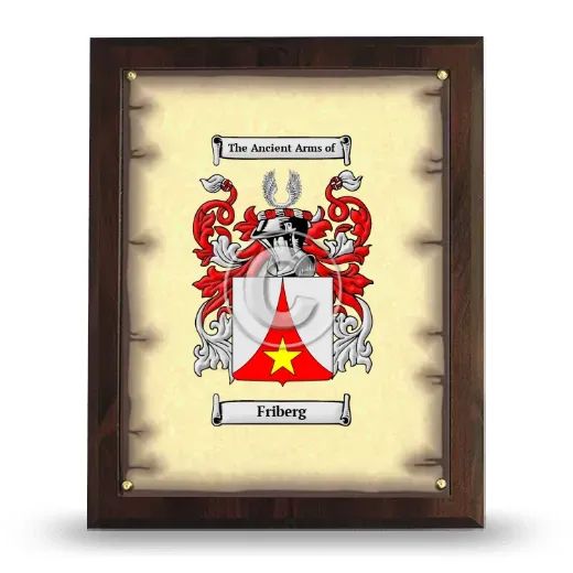 Friberg Coat of Arms Plaque