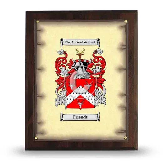 Friends Coat of Arms Plaque