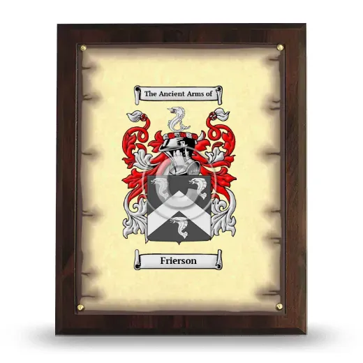 Frierson Coat of Arms Plaque