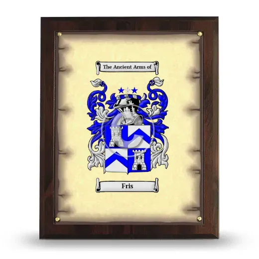 Fris Coat of Arms Plaque