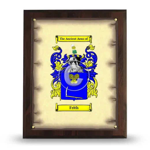Frith Coat of Arms Plaque