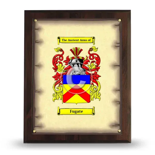 Fugate Coat of Arms Plaque