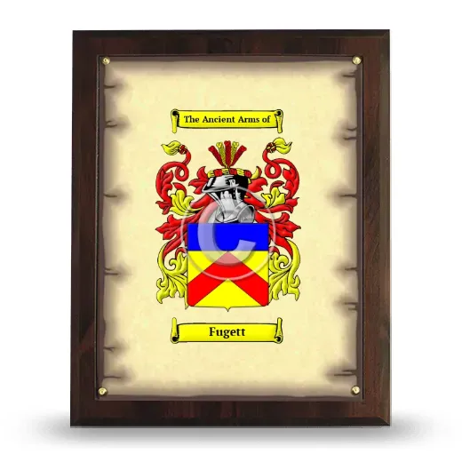 Fugett Coat of Arms Plaque