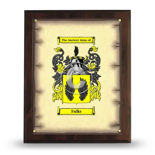 Fulks Coat of Arms Plaque