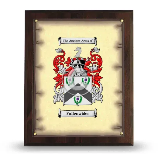 Fullenwider Coat of Arms Plaque
