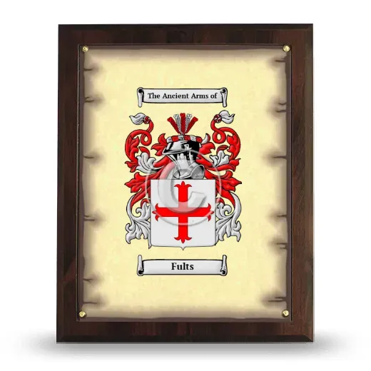 Fults Coat of Arms Plaque