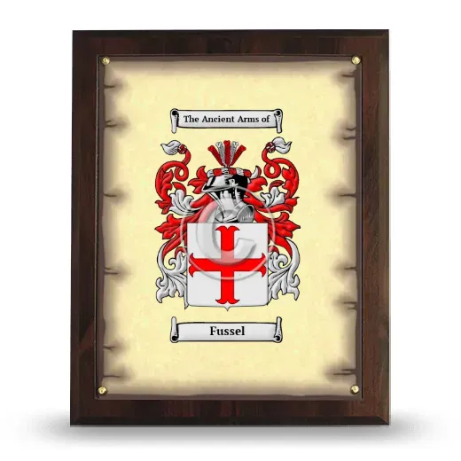 Fussel Coat of Arms Plaque