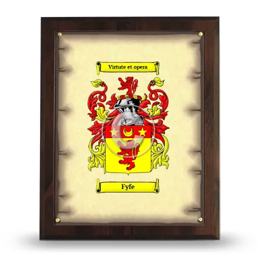 Fyfe Coat of Arms Plaque