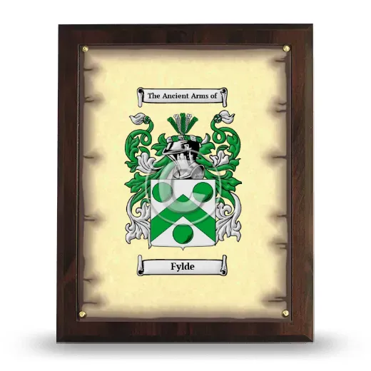 Fylde Coat of Arms Plaque
