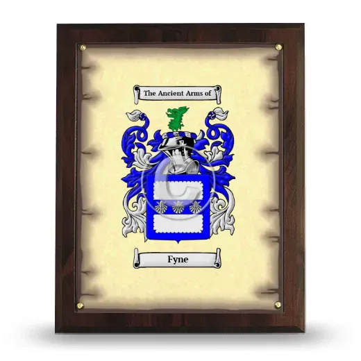 Fyne Coat of Arms Plaque