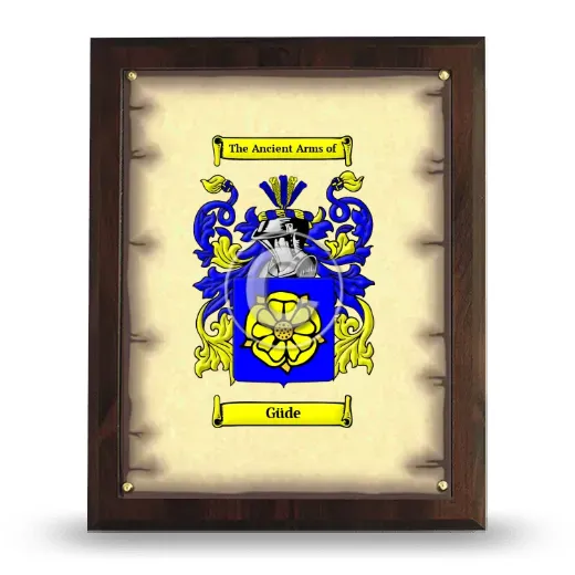 Güde Coat of Arms Plaque