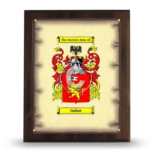 Gabut Coat of Arms Plaque
