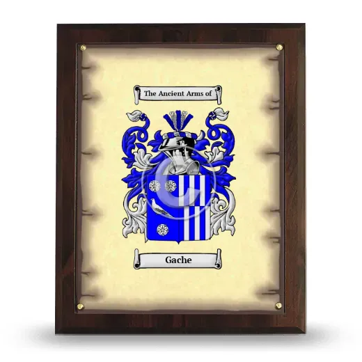 Gache Coat of Arms Plaque