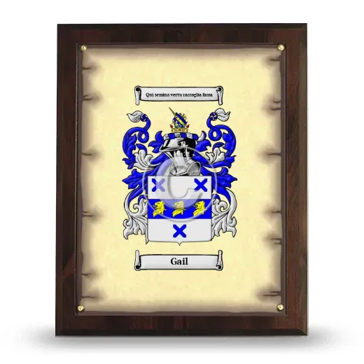 Gail Coat of Arms Plaque