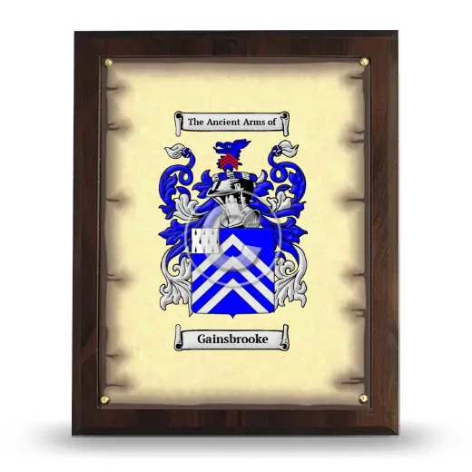 Gainsbrooke Coat of Arms Plaque