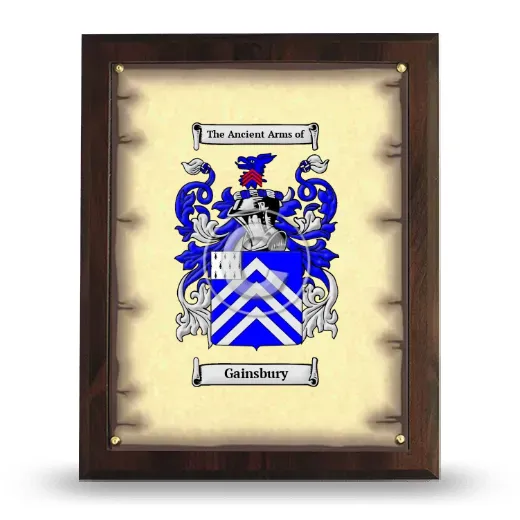Gainsbury Coat of Arms Plaque
