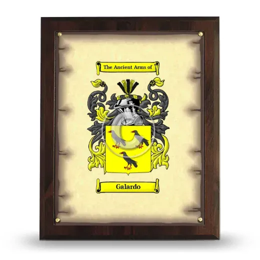 Galardo Coat of Arms Plaque