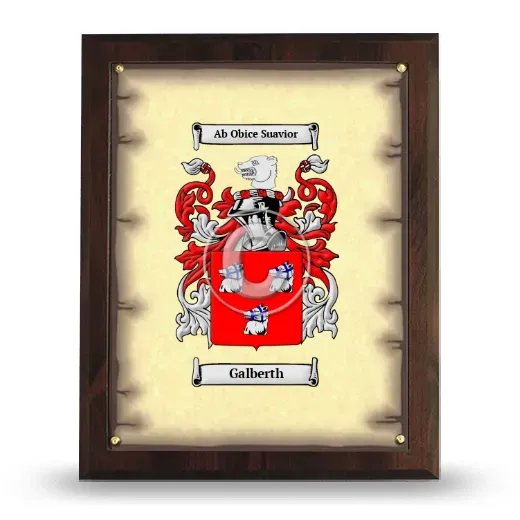 Galberth Coat of Arms Plaque