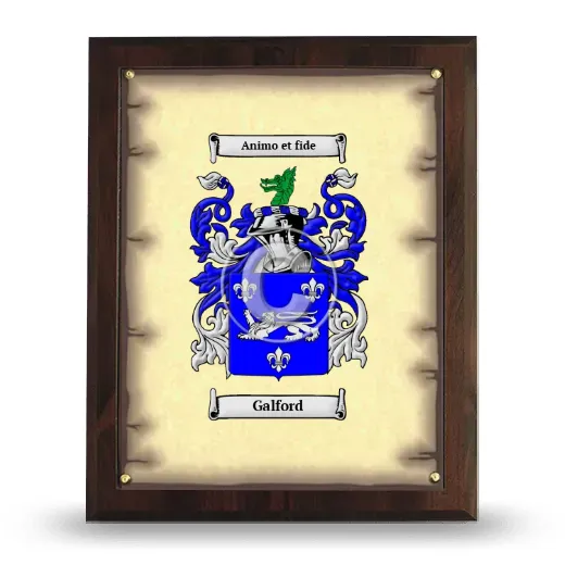Galford Coat of Arms Plaque