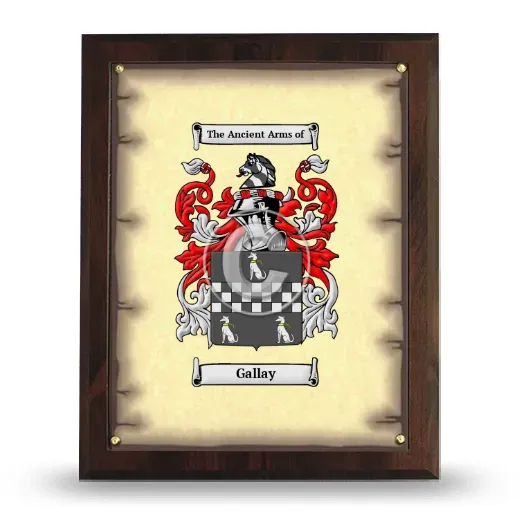 Gallay Coat of Arms Plaque