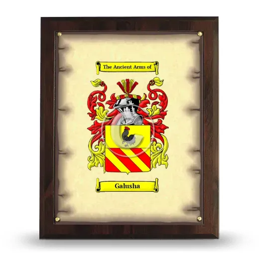 Galusha Coat of Arms Plaque