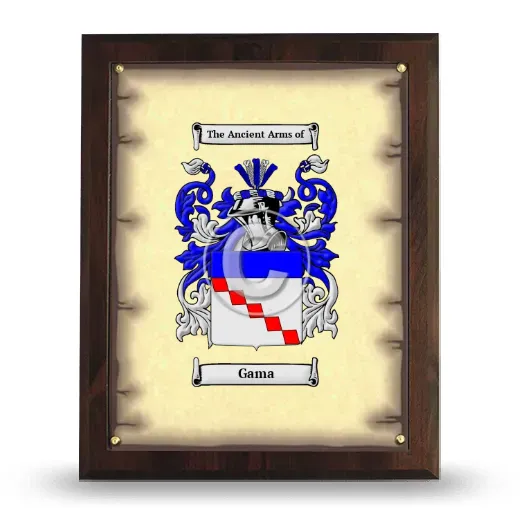 Gama Coat of Arms Plaque
