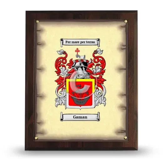Gaman Coat of Arms Plaque