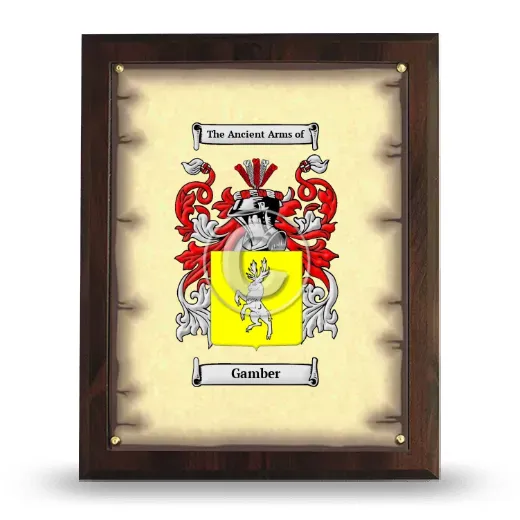 Gamber Coat of Arms Plaque