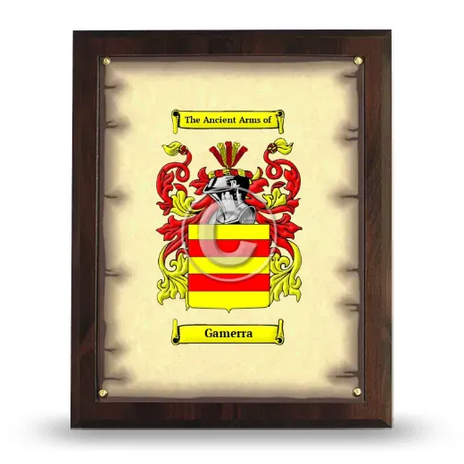 Gamerra Coat of Arms Plaque