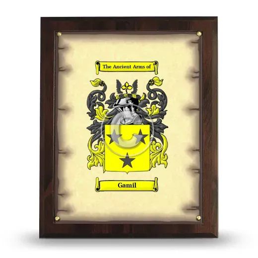 Gamil Coat of Arms Plaque