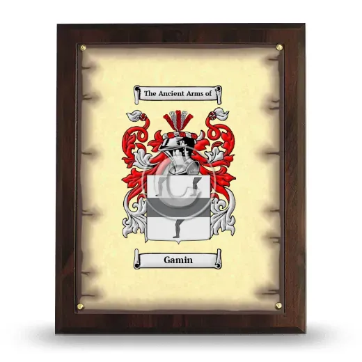 Gamin Coat of Arms Plaque