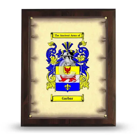 Garbar Coat of Arms Plaque